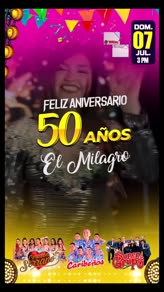 Feliz Aniversario Milagro 